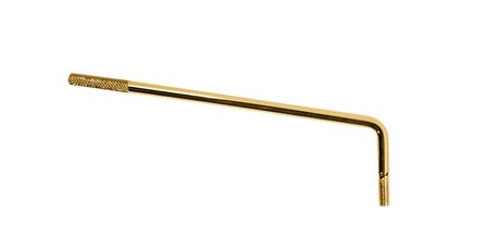 Goudkleurige tremolo arm, 6mm thread, 6mm arm diameter, ribbed tip