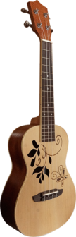 CLX Concert ukelele Leaves DeLuxe, Spruce bovenblad