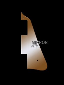 Slagplaat voor Les Paul-model, 2 ply, mirror gold, standaard