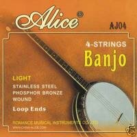 Snaren voor 4-snarige banjo, complete set 