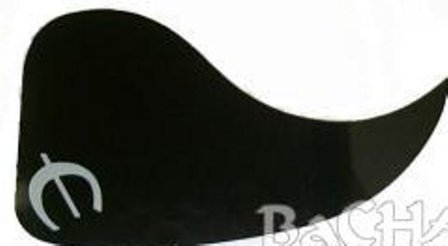 Slagplaat zwart met logo voor ak gitaar 