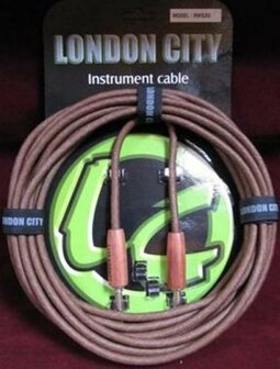 London City kabel, NWS20, 6 meter, bruin gevlochten 