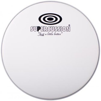 Coated white drumvel voor 10 inch tom