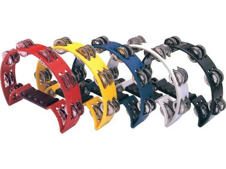 Beatring tamboerijn handpercussie, blauw, geel, wit of rood