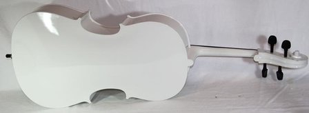 Nieuwe witte 4/4 Cherrystone Cello met hoes en strijkstok