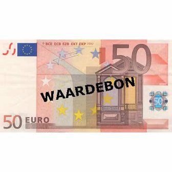 Waardebon twv &euro; 50,00 