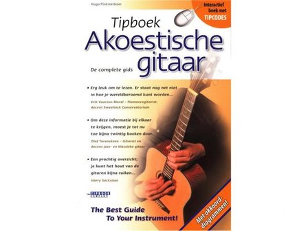 Tipboek akoestische gitaar met 22 Tipcodes. 
