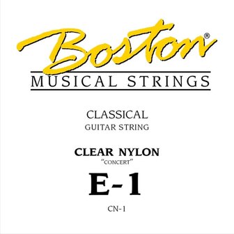Losse clear nylon snaar, Concert Series, E, B of G