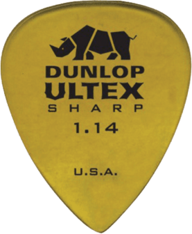 Dunlop Sharp - Player&#039;s pack met 6 plectrums, dikte 1,14mm sharp