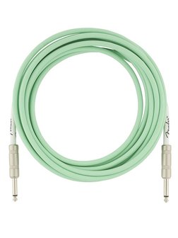 Fender Original Series instrument cable, 15ft (ca 450 cm), surf green