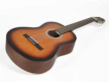 Valencia VC204 volwassen maat klassieke gitaar, sunburst