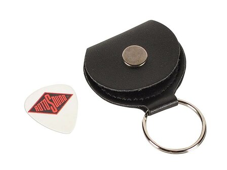 Rotosound zwarte keyring plectrumhouder met 1 plectrum