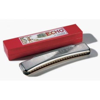 Hohner Echo gebogen 1496/48 Oktaaf gestemd in C