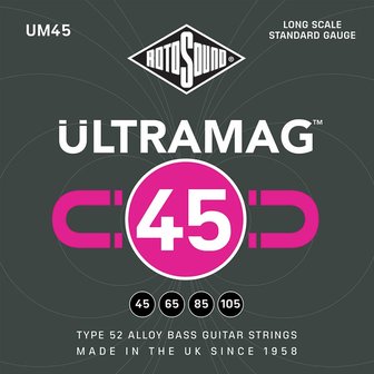 Rotosound Ultramag string set electric bass type 52 allow wound 45-105