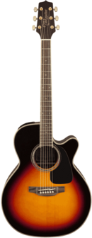 Takamine GN51CEBSB electro-akoestische Grand Auditorium met cutaway, brown sunburst