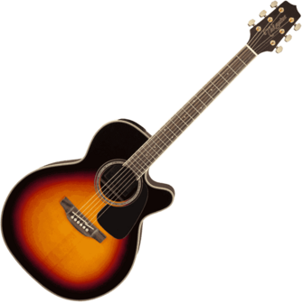 Takamine GN51CEBSB electro-akoestische Grand Auditorium met cutaway, brown sunburst