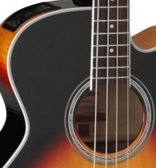 Takamine GB72CEBSB electro-akoestische basgitaar Brown Sunburst