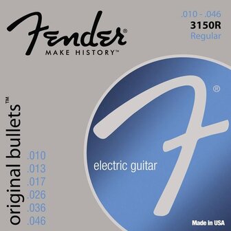 Fender Bullets F3150R 010 Regular, pure nickel roundwound