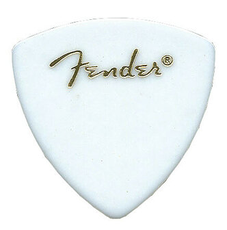 Fender 346 plectrums 12 stuks triangle heavy white