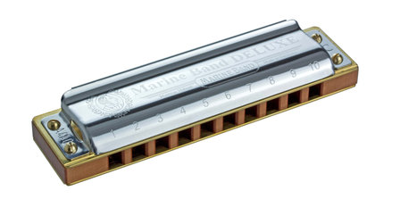 HOHNER Mondharmonica, Marine Band &ndash; Deluxe, E-, G-, A-, Bb of C-stemming