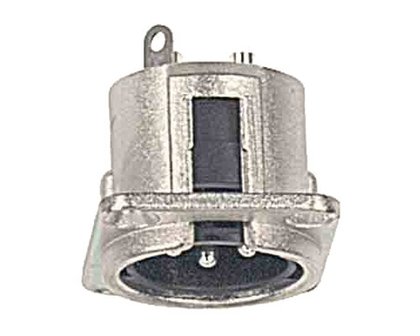 Xlr chassis connector, male, 3-polig, nikkel, 19 x 24mm