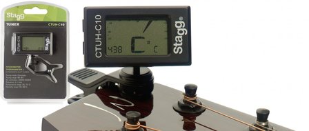 Stagg resonantie chromatische tuner met hygro- en thermometer / stemapparaat