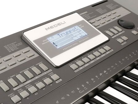 Medeli Aspire A100S keyboard Silver, 61 toetsen, met adapter