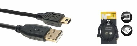 Stagg 3M USB CABLE/A-MINI A 2.0 NCC3UAUNA
