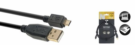 Stagg 1.5M USB CABLE/A-MICRO A 2.0 NCC1,5UAUCA