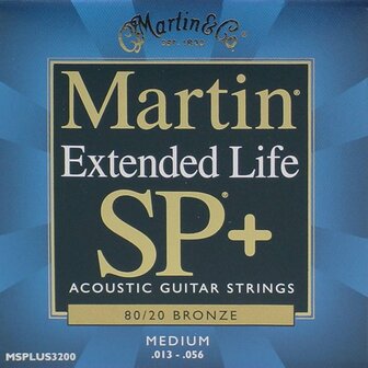 Martin SP+ 80/20 bronze coated, medium 013, Extended life