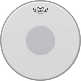 Remo Drumvel 13&quot; Emperor X ruw wit tom/ snarevel, black dot underside