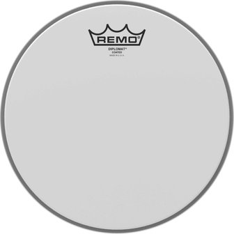 Remo Drumvel 10&quot; Diplomat ruw wit Tom/ Snarevel