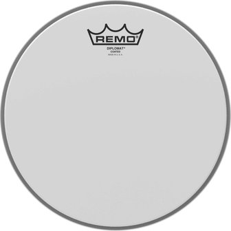 Remo Drumvel 10&quot; Diplomat ruw wit Tom/ Snarevel