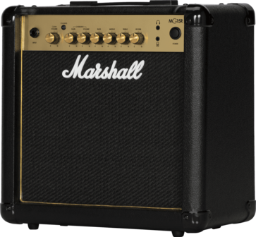 Marshall MG15GR, 15W Combo gitaarversterker zwart/goud met reverb