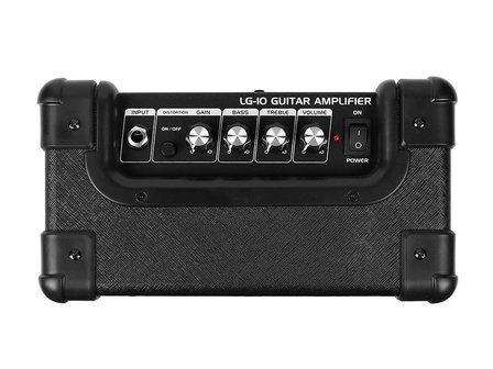 GLX LG-10 10W electrische gitaar versterker met distortion en equaliser