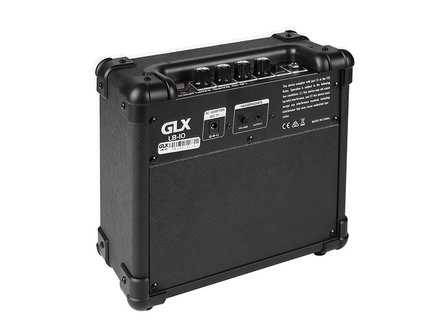 GLX LB-10 electrische basgitaar versterker met volume boost en equaliser 