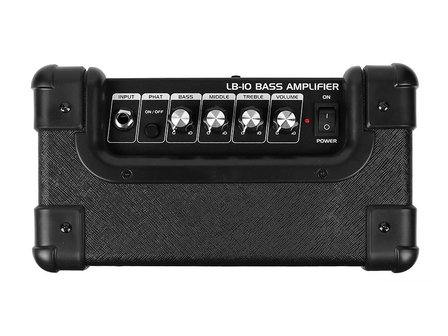 GLX LB-10 electrische basgitaar versterker met volume boost en equaliser 