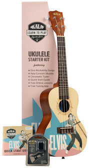 Kala Learn To Play Elvis Rockabilly, Concert Ukelele Starter Kit 