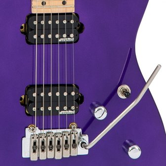 Vintage V6M24PL Reissued, Pasadena Purple, reverse headstock