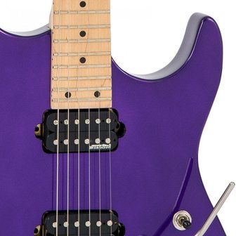 Vintage V6M24PL Reissued, Pasadena Purple, reverse headstock