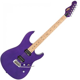 Vintage V6M24PL Reissued, Pasadena Purple, reverse headstock