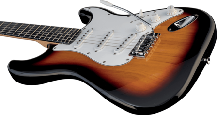 Eko Stratmodel S300 Sunburst, e-gitaarpakket