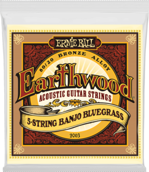 Ernie Ball Earthwood 2063 voor 5-snarige Banjo, 009