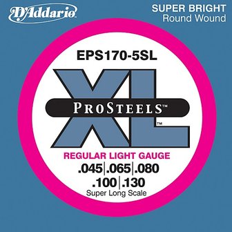 D&#039;Addario Pro Steels EPS170-5SL 045-130, 5-snarig