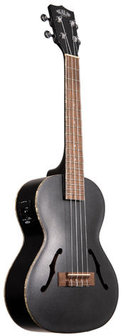 KALA Metallic Black Archtop Tenor Ukulele, with EQ &amp; Case (UC-T) 