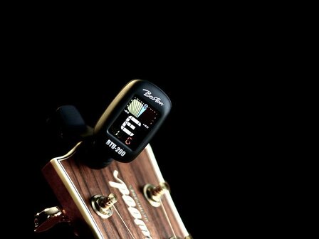 Boston Clipon chromatisch stemapparaat voor gitaar, viool, ukulele, ed, full color display, tuner