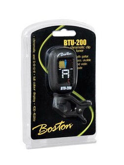 Boston Clipon chromatisch stemapparaat voor gitaar, viool, ukulele, ed, full color display, tuner