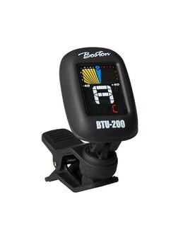 Boston Clipon chromatisch stemapparaat voor gitaar, viool, ukulele, ed, full color display, tuner