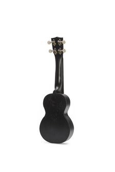 Kahiko sopraan ukelele met extra brede hals (wide neck) trans black