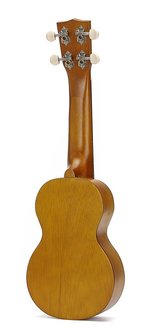 Kahiko sopraan ukelele met extra brede hals (wide neck) trans brown